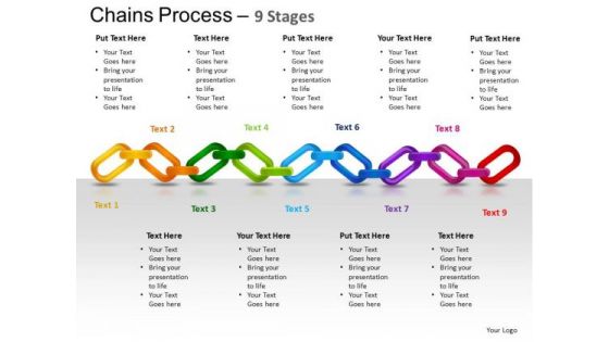 PowerPoint Process Chart Chains Ppt Design