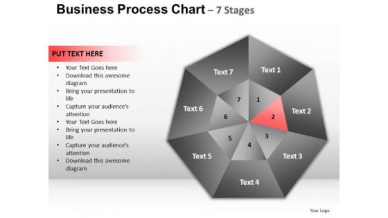 PowerPoint Process Chart Hexagon Pie Chart Ppt Design