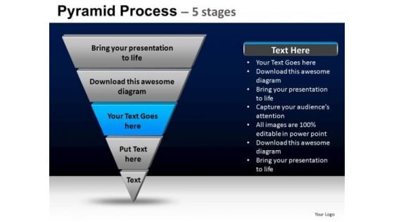 PowerPoint Process Chart Pyramid Process Ppt Layout