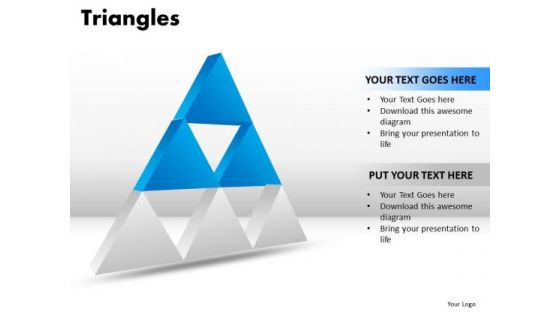 PowerPoint Process Chart Triangles Ppt Themes