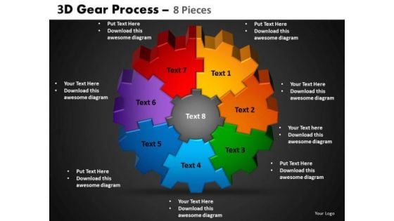 PowerPoint Process Circle Process Gear Process Ppt Layout