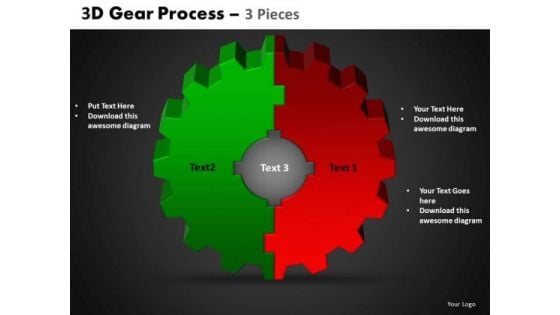 PowerPoint Process Circle Process Gear Process Ppt Slides