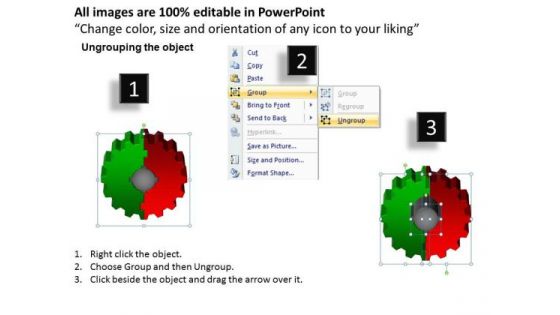 PowerPoint Process Circle Process Gear Process Ppt Slides