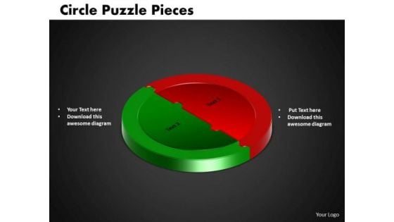 PowerPoint Process Circle Puzzle Process Ppt Template