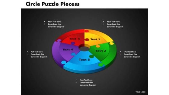 PowerPoint Process Circle Puzzle Success Ppt Presentation