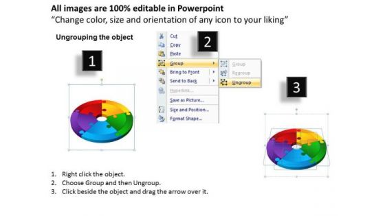 PowerPoint Process Circle Puzzle Success Ppt Presentation