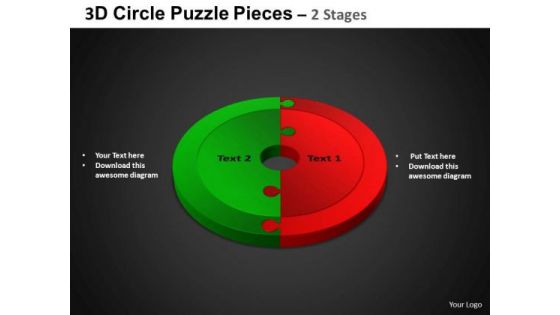 PowerPoint Process Circular Chart Circle Puzzle Diagram Ppt Slidelayout