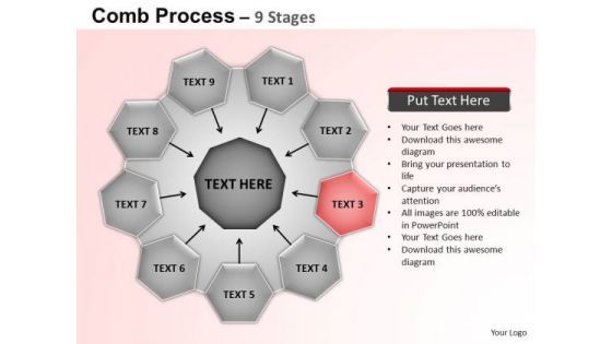 PowerPoint Process Circular Flow Diagram Ppt Backgrounds