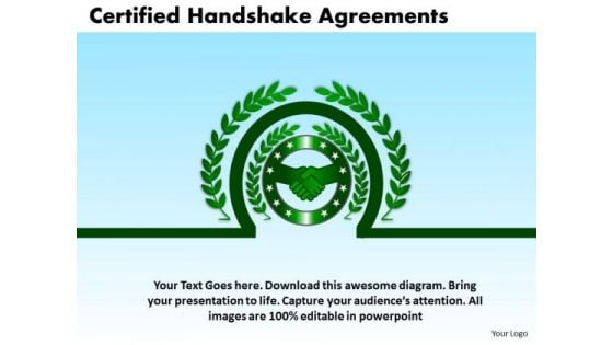 PowerPoint Process Company Certified Handshake Ppt Process