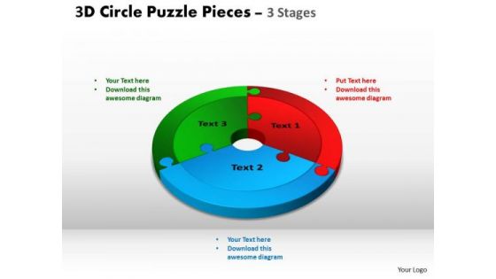 PowerPoint Process Company Circle Puzzle Ppt Slide