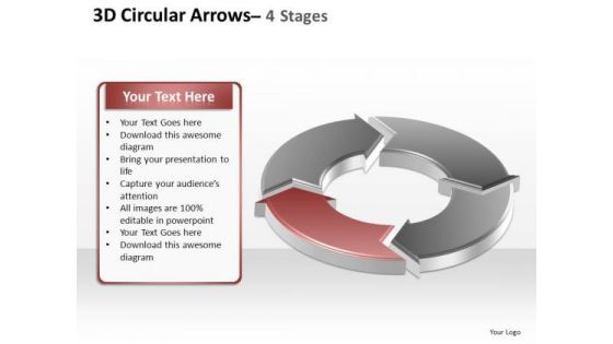 PowerPoint Process Company Circular Arrows Ppt Presentation