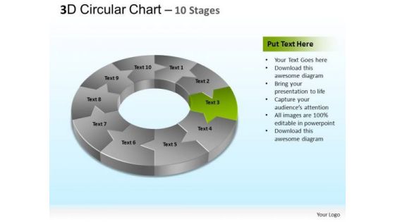 PowerPoint Process Company Circular Ppt Template