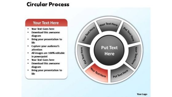 PowerPoint Process Company Circular Process Ppt Design Slides