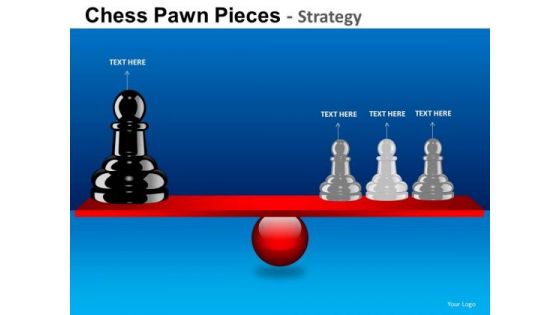 PowerPoint Process Company Competition Chess Pawn Ppt Layout