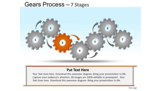 PowerPoint Process Company Gears Process Ppt Templates