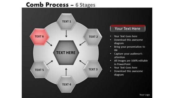 PowerPoint Process Company Hub And Spokes Process Ppt Template