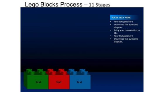 PowerPoint Process Company Lego Blocks Ppt Backgrounds