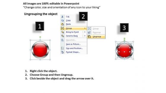 PowerPoint Process Corporate Designs Buttons Icons Ppt Design Slides