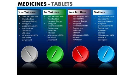 PowerPoint Process Corporate Designs Medicine Tablets Ppt Design