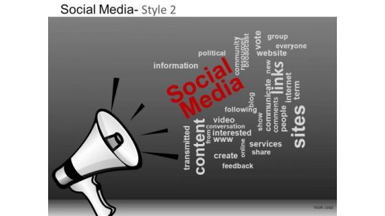 PowerPoint Process Corporate Designs Social Media Ppt Backgrounds