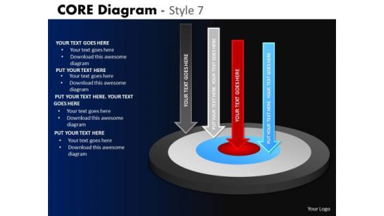 PowerPoint Process Corporate Growth Core Diagram Ppt Layout