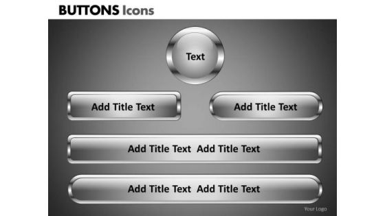 PowerPoint Process Corporate Strategy Buttons Icons Ppt Backgrounds