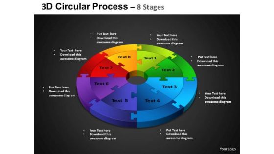 PowerPoint Process Cycle Chart Circular Process Ppt Templates