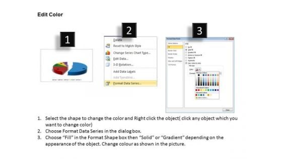 PowerPoint Process Data Driven Segmented Piechart Ppt Design Slides