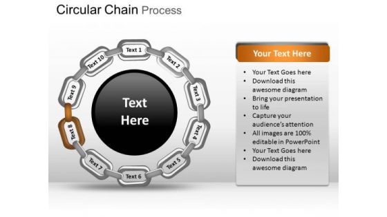 PowerPoint Process Diagram Circular Chain Ppt Designs