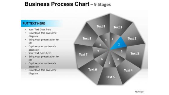 PowerPoint Process Diagram Circular Quadrant Ppt Slide