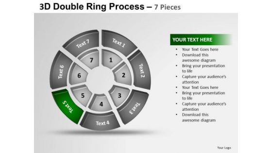 PowerPoint Process Diagram Double Ring Ppt Presentation Designs