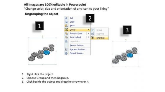 PowerPoint Process Diagram Gears Process Ppt Theme