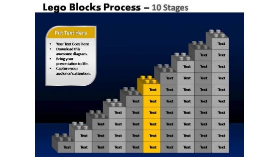 PowerPoint Process Diagram Lego Blocks Ppt Designs