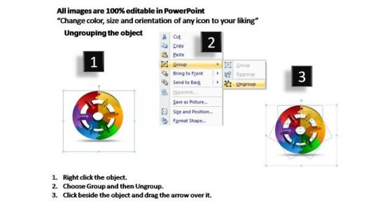 PowerPoint Process Diagram Round Moving Ppt Slide