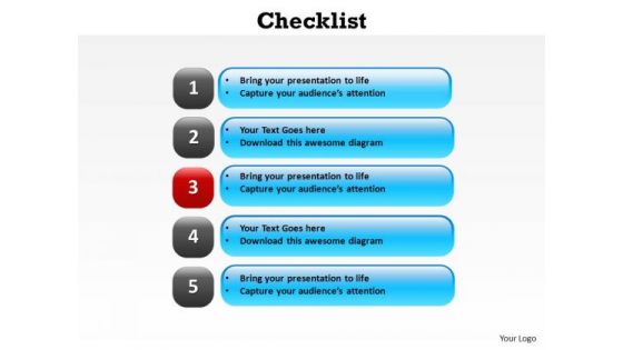 PowerPoint Process Download Checklist Ppt Templates