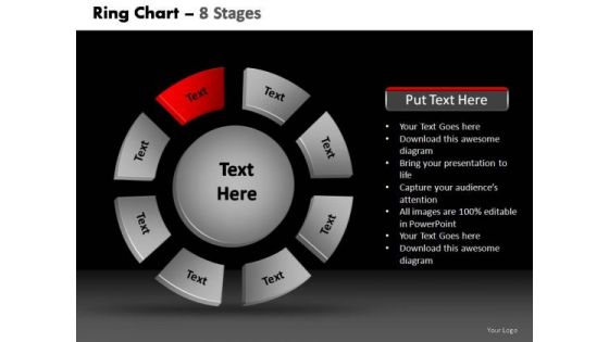 PowerPoint Process Download Donut With Core Ppt Design