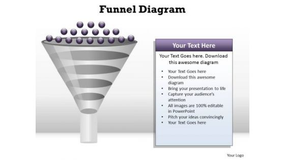 PowerPoint Process Download Funnel Diagram Ppt Template