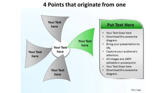 PowerPoint Process Download Points That Originate Ppt Slides