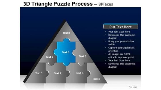 PowerPoint Process Download Triangle Puzzle Ppt Slide Designs