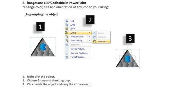 PowerPoint Process Download Triangle Puzzle Ppt Slide Designs