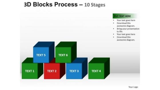 PowerPoint Process Editable Blocks Process Ppt Template