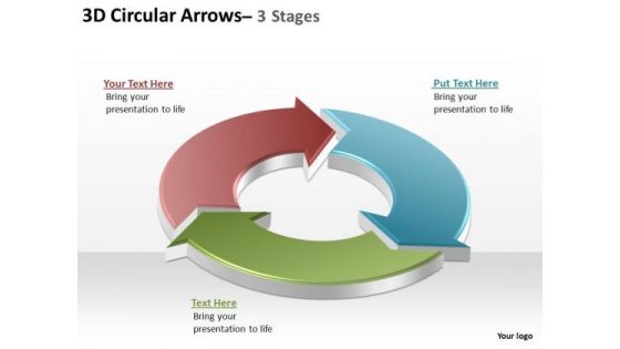 PowerPoint Process Editable Circular Arrows Ppt Design