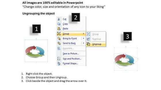 PowerPoint Process Editable Circular Arrows Ppt Design Slide02