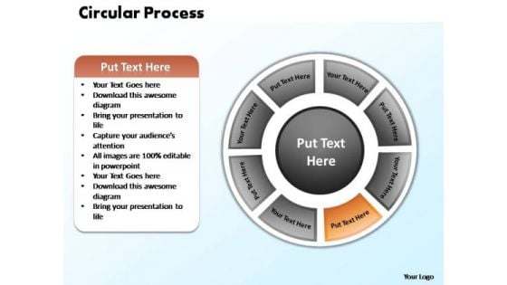 PowerPoint Process Editable Circular Process Ppt Template