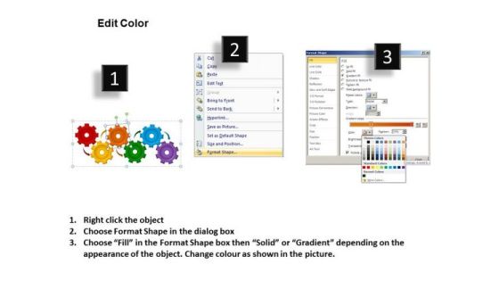 PowerPoint Process Editable Gears Process Ppt Backgrounds Slide03