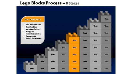 PowerPoint Process Editable Lego Blocks Ppt Themes