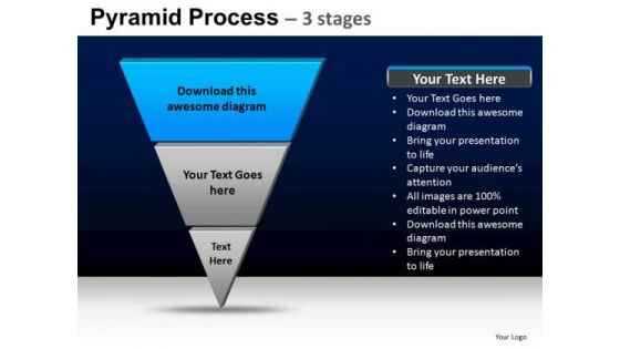 PowerPoint Process Editable Pyramid Process Ppt Theme