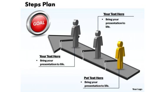 PowerPoint Process Editable Steps Plan 3 Stages Style 2 Ppt Backgrounds