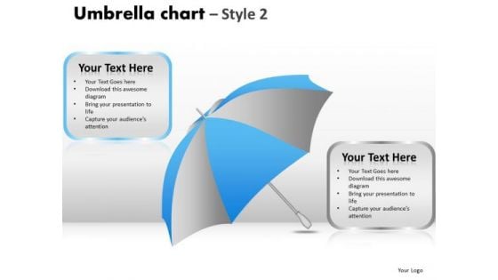 PowerPoint Process Editable Umbrella Chart Ppt Theme