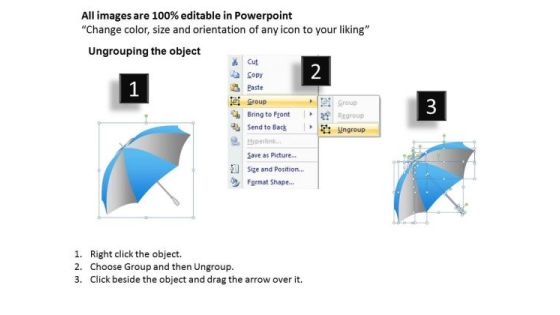 PowerPoint Process Editable Umbrella Chart Ppt Theme Slide02